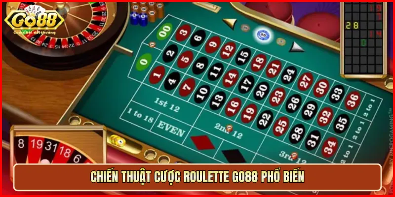 Chiến thuật cược Roulette Go88 phổ biến