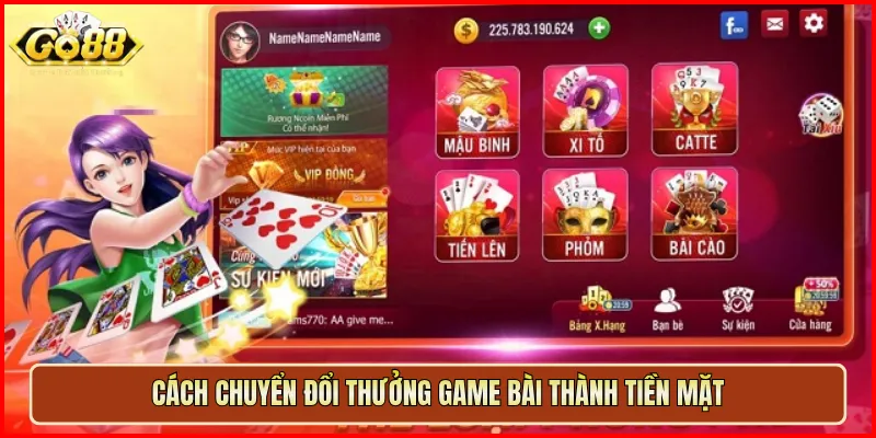 Cách chuyển đổi thưởng game bài thành tiền mặt