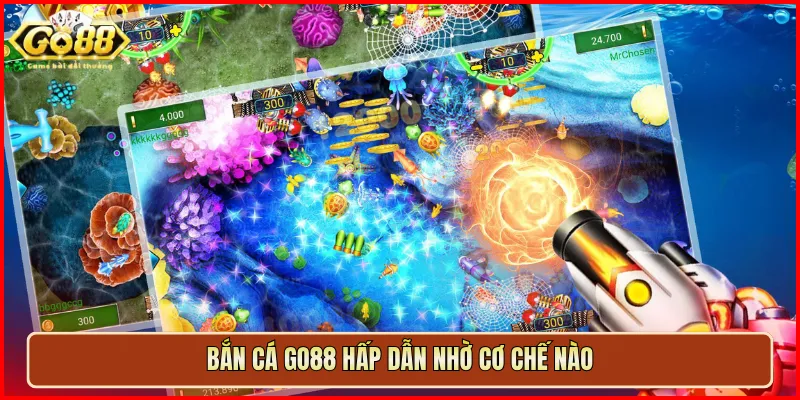 Bắn Cá Go88 hấp dẫn nhờ cơ chế nào